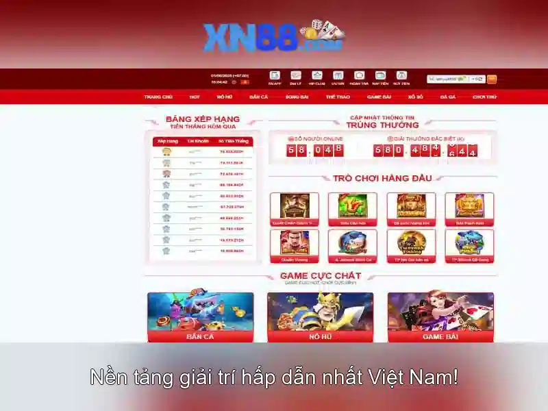 xn88: Nền tảng trò chơi trực tuyến và những câu chuyện phát triển